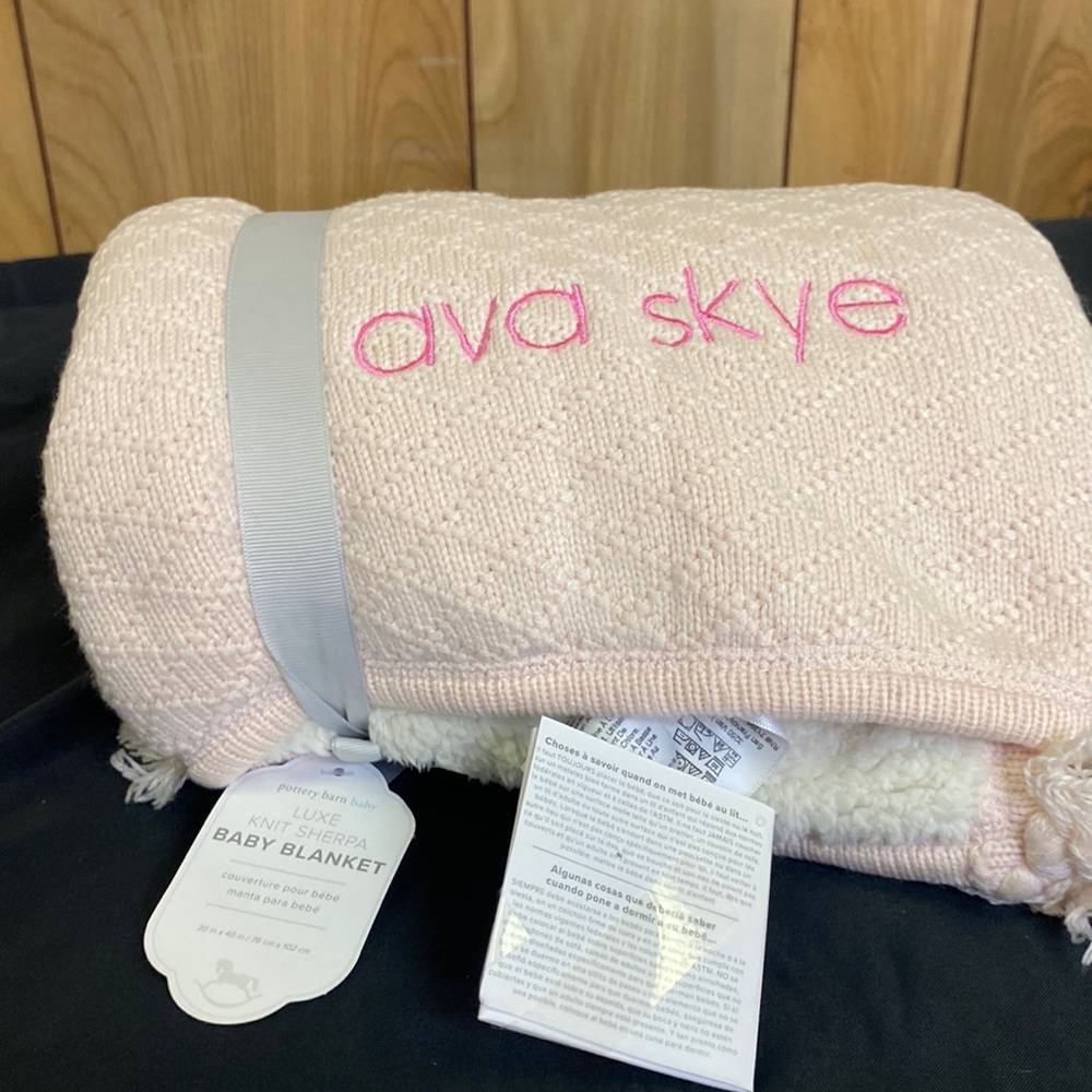 Pottery barn baby blanket